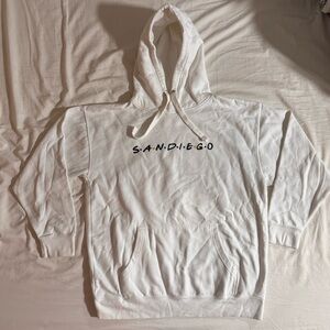 San Diego White Women's Hoodie